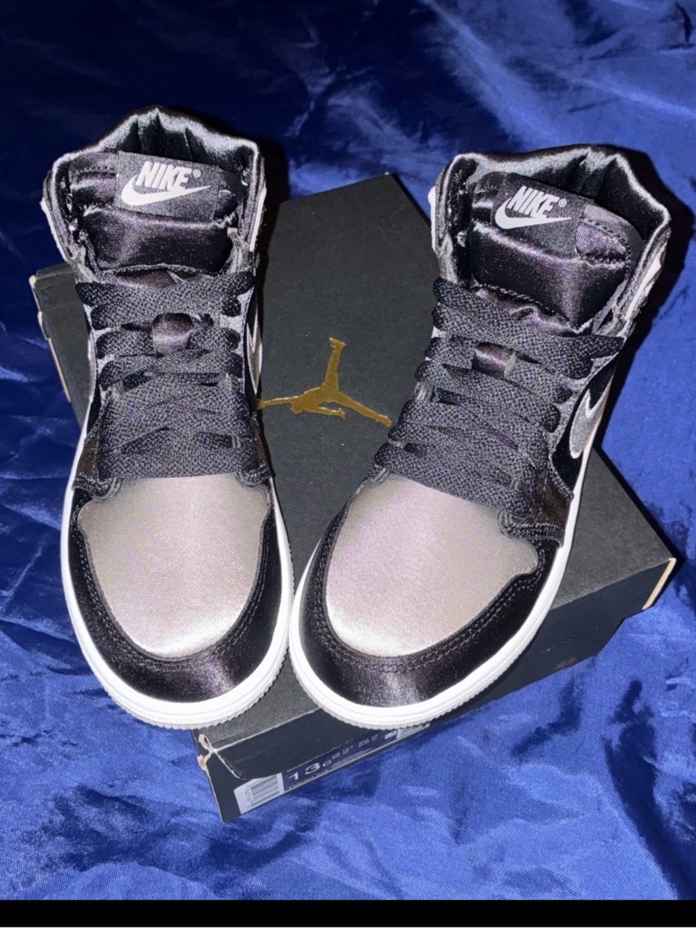 Jordan 1 Retro High OG Satin Shadow PS FD5304 010 Black/Grey Size 13c Brand New